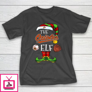 Baltimore Orioles Christmas ELF Funny MLB T-Shirt