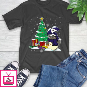 Baltimore Ravens NFL Football Cute Tonari No Totoro Christmas Sports T-Shirt