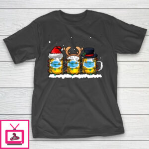 Beer Facemask Christmas Holiday Season Halloween Gift T-Shirt