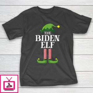 Biden Elf Matching Family Group Christmas Party Pajama T-Shirt