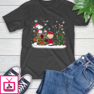 Chicago Bulls NBA Basketball Christmas The Peanuts Movie Snoopy Championship T-Shirt