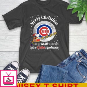 Chicago Cubs Merry Christmas To All And To Cubs A Good Season MLB Baseball Sports T-Shirt