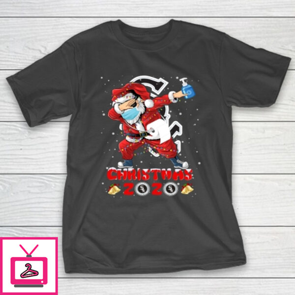 Chicago White Sox Funny Santa Claus Dabbing Christmas 2020 MLB T-Shirt