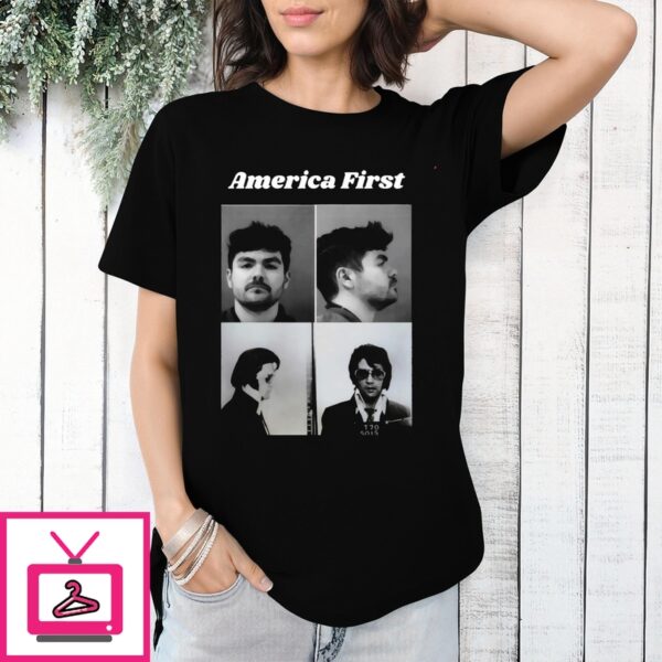 Elvis Presley Mugshot America First T-Shirt