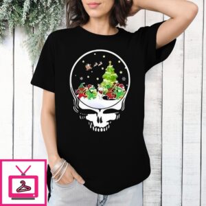 Grateful Dead Reindeer Santa Christmas T-Shirt