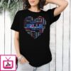 Heart Buffalo Bills Players Name T-Shirt
