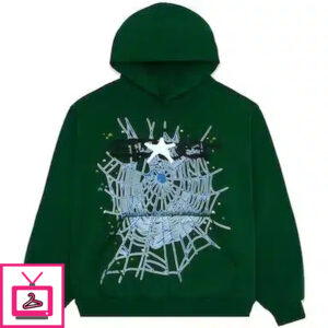 Hunter Green Sp5der Web Hoodie Get Up to 30 Discount