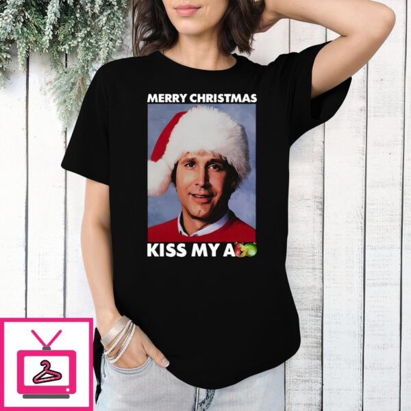 Merry Christmas Kiss My Ass Clark Griswold T-Shirt-Faceai