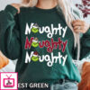 Naughty Grinch Christmas Shirt with Buffalo Plaid & Leopard Pattern