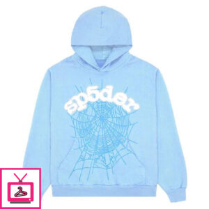 New Collection Sp5der Web Hoodie – Sky Blue Shop Now