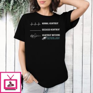 Normal Heartbeat Deceased Heartbeat Heartbeat Watching Philadelphia Eagles T-Shirt