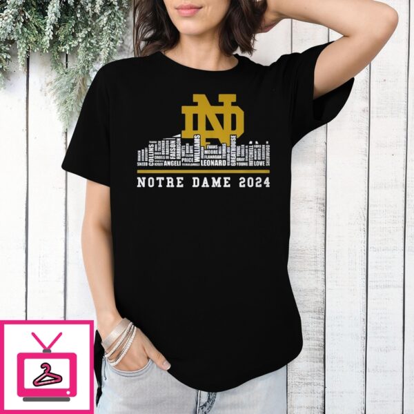 Notre Dame 2024 City Words T-Shirt