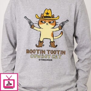 Rootin Tootin Cowboy Cat Long Sleeve