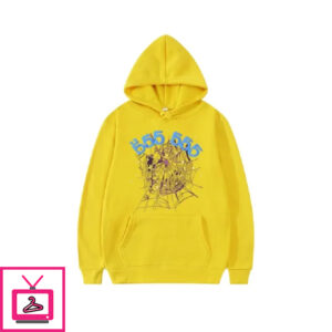 Sp5der 555555 Angel Number Hoodie Men Yellow Shop Now