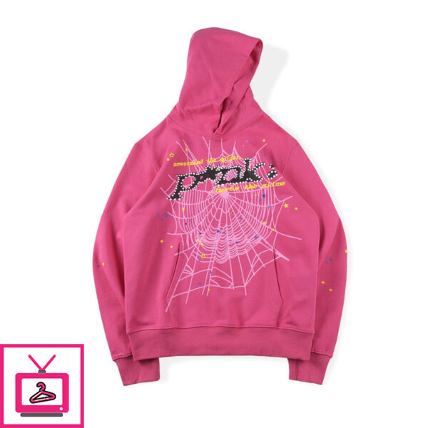 Sp5der PNK Hoodie Dark Pink Get Up to 30 Discount