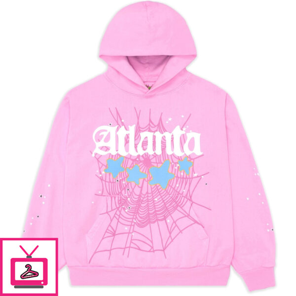 Sp5der Pink Atlanta Hoodie Get Upto 30 OFF Shop Now