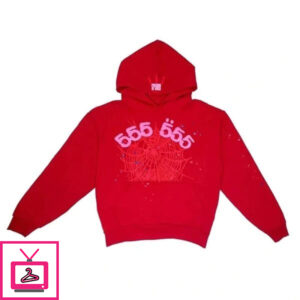 Sp5der Worldwide Red 555 Hoodie Limited In Stocks