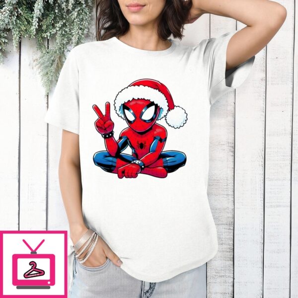 Spider Man Santa Hat Christmas 2024 T-Shirt