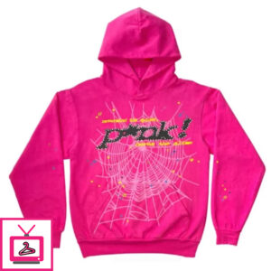 Spider Worldwide PNK Hooded Sweatshirt Pink New Collect