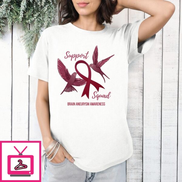 Support Squad Brain Aneurysm Awareness 2024 T-Shirt