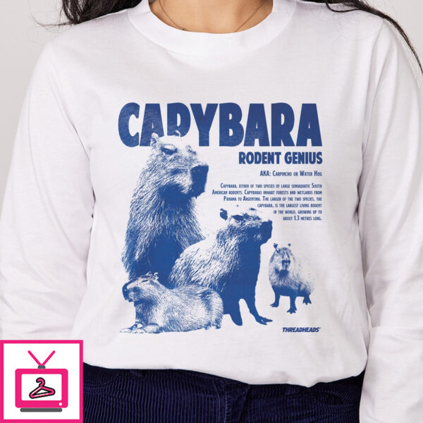 Capybara Rodent Genius Long Sleeve