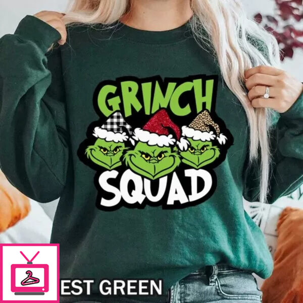 Christmas Grinch Squad T-Shirt & Sweatshirt