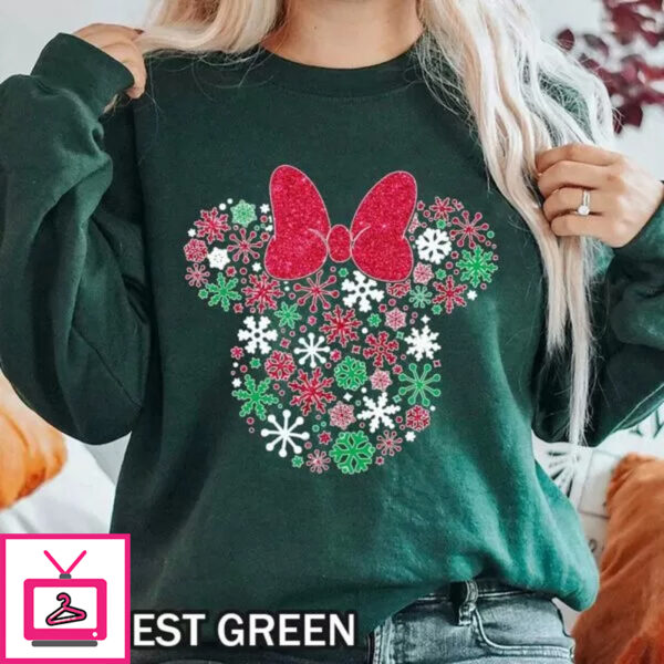 Christmas Snowflake Disney Minnie Mouse T-Shirt