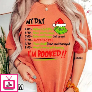 Comfort Colors I’m Booked Grinch Christmas T-shirt