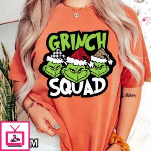 Grinch Squad Christmas Comfort Colors T-shirt