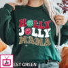 Holly Jolly Mama Christmas T-Shirt – Vintage Cheetah Print