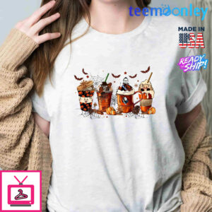 Horror Halloween Coffee Cups Shirt