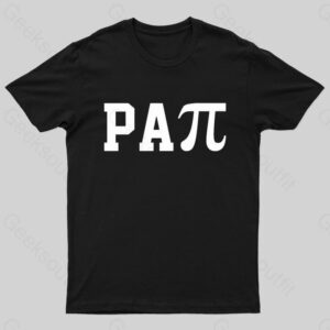 Papi Pi Dad Puns Math Nerd T-Shirt