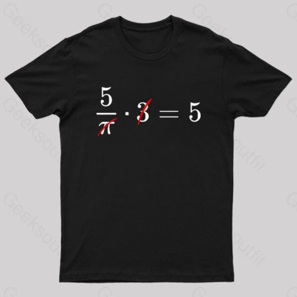 Pi Cancels Out Nerd T-Shirt