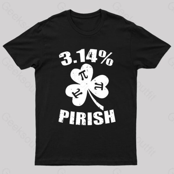 Pi Day St. Patrick’S 3.14 Irish Nerd T-Shirt