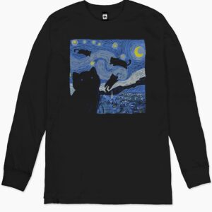 The Starry Cat Night Long Sleeve