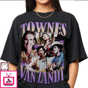 Townes Van Zandt T-Shirt Vintage Festival T-Shirt Music