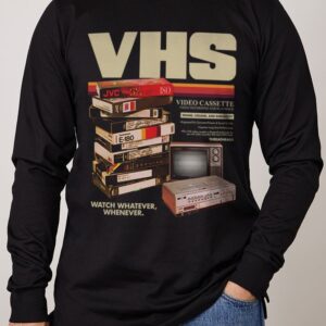 Vintage Vhs Tapes Long Sleeve