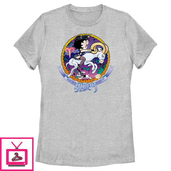 Women’S Betty Boop Aries Zodiac T-Shirt