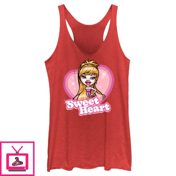 Women’S Bratz Meygan Sweet Heart Racerback Tank Top