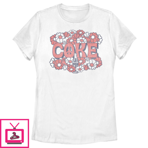 Women’S Coca Cola Unity Floral Logo T-Shirt