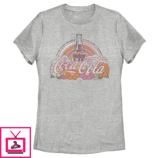 Women’S Coca Cola Unity Rainbow Logo T-Shirt