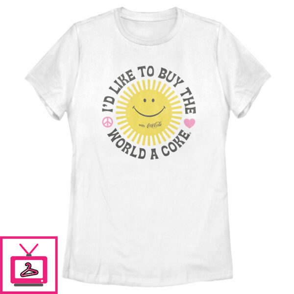 Women’S Coca Cola Unity Sunshine Logo T-Shirt