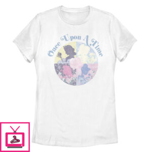 Women’S Disney Princesses Once Upon A Time Profile T-Shirt