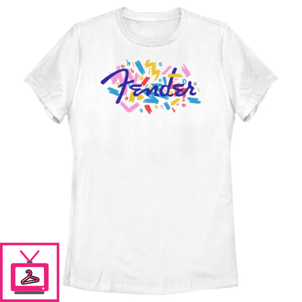 Women’S Fender Retro Confetti Logo T-Shirt