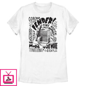 Women’S Fender Sketch Poster T-Shirt