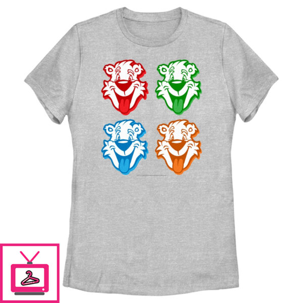 Women’S Icee Bear Colorful Faces T-Shirt