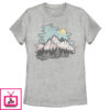Women’S Lost Gods Moonlight Mountains T-Shirt