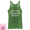 Women’S Lost Gods St. Patrick’S Day Let The Shenanigans Begin Retro Racerback Tank Top