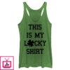 Women’S Lost Gods St. Patrick’S Day This Is My Lucky T-Shirt Racerback Tank Top
