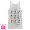 Women’S Mickey & Friends Evolution Of Minnie Mouse Racerback Tank Top